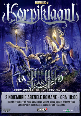 Korpiklaani si Arkona canta pe 2 noiembrie la Arenele Romane din Bucuresti